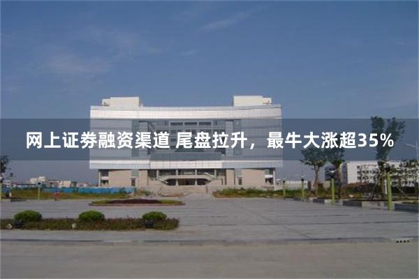 网上证劵融资渠道 尾盘拉升,最牛大涨超35%