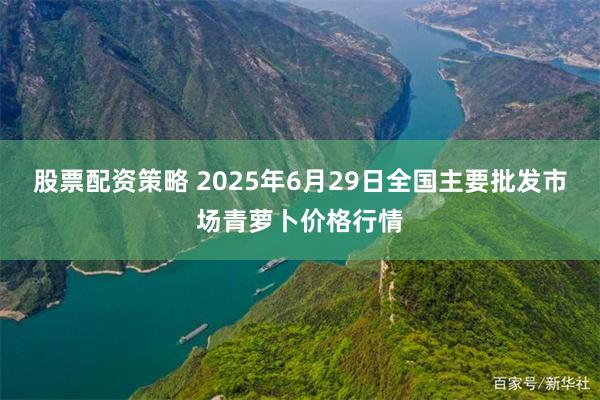 股票配资策略 2025年6月29日全国主要批发市场青萝卜价格行情
