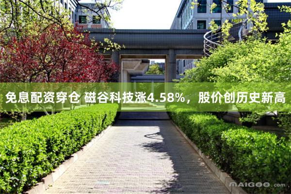 免息配资穿仓 磁谷科技涨4.58%,股价创历史新高